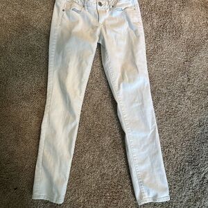 American Eagle Outfitters Cream Stretch Jeans